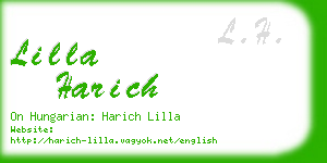 lilla harich business card